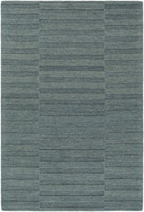 Idaho Broken-Stiped Petrol Blue Area Rug - Ornate Home