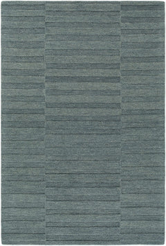 Idaho Broken-Stiped Petrol Blue Area Rug - Ornate Home