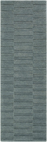 Idaho Broken-Stiped Petrol Blue Area Rug - Ornate Home