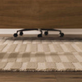 Idaho Broken-Striped Beige Area Rug - Ornate Home