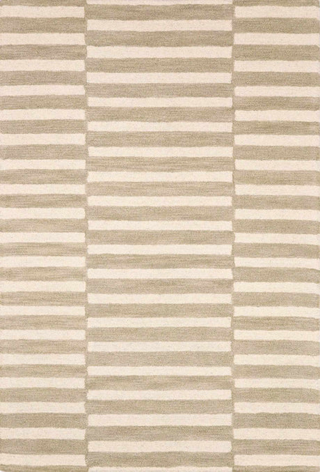 Idaho Broken-Striped Beige Area Rug | Our PNW Home X Livabliss - Ornate Home