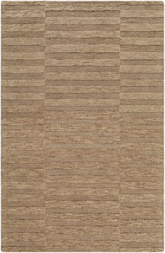 Idaho Broken-Striped Brown Area Rug - Ornate Home