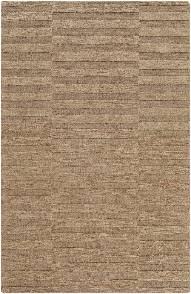 Idaho Broken-Striped Brown Area Rug - Ornate Home
