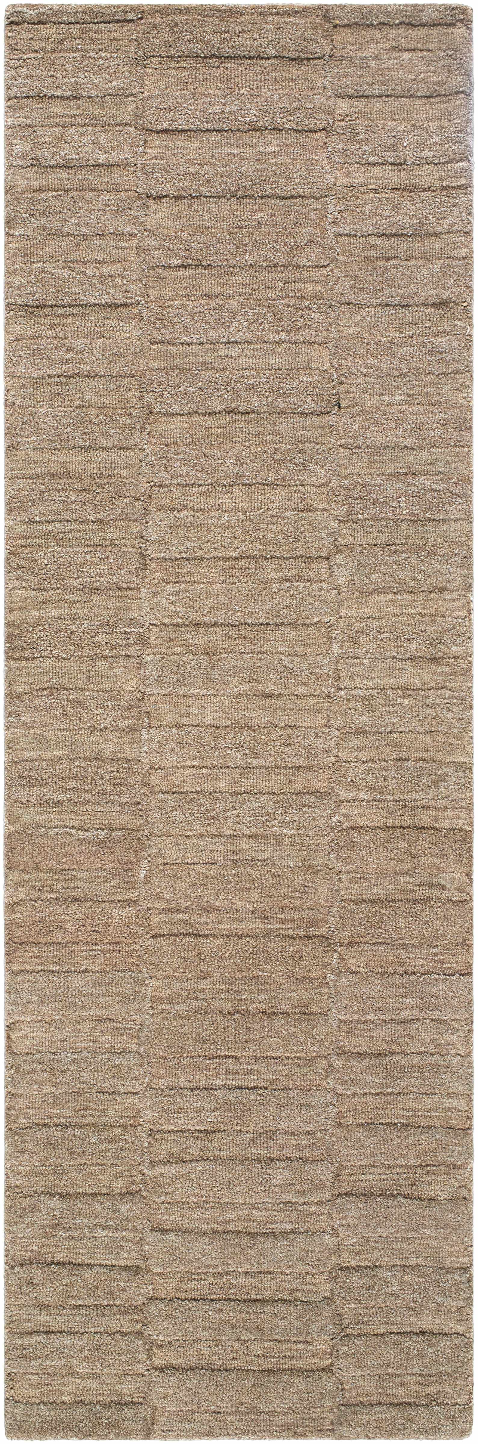 Idaho Broken-Striped Brown Area Rug - Ornate Home