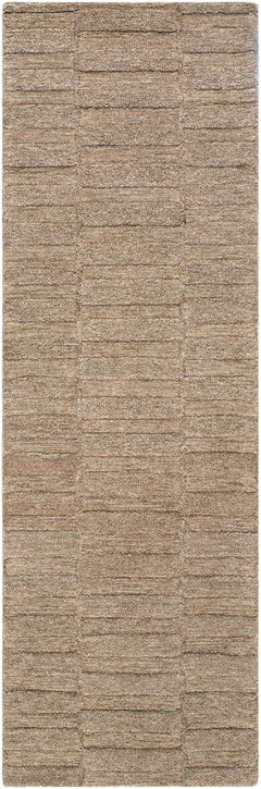 Idaho Broken-Striped Brown Area Rug - Ornate Home