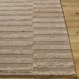 Idaho Broken-Striped Brown Area Rug - Ornate Home