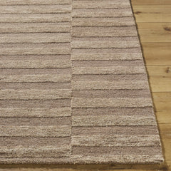 Idaho Broken-Striped Brown Area Rug - Ornate Home