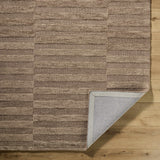 Idaho Broken-Striped Brown Area Rug - Ornate Home