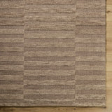 Idaho Broken-Striped Brown Area Rug - Ornate Home