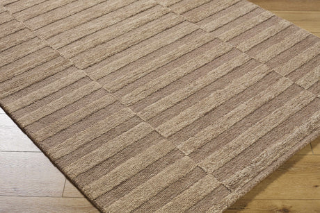 Idaho Broken-Striped Brown Area Rug | Our PNW Home X Livabliss - Ornate Home
