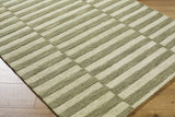 Idaho Broken-Striped Green Area Rug - Ornate Home