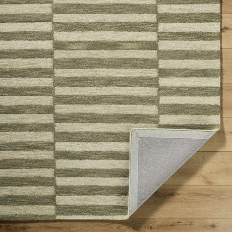 Idaho Broken-Striped Green Area Rug | Our PNW Home X Livabliss - Ornate Home