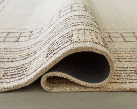 Idaman Taupe/Brown Medium Rug - Ornate Home