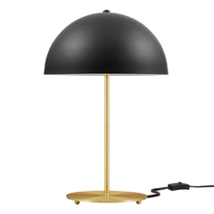 Ideal Black/Satin Brass Metal Table Lamp - Ornate Home