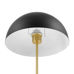 Ideal Black/Satin Brass Metal Table Lamp - Ornate Home