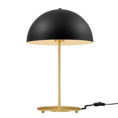 Ideal Black/Satin Brass Metal Table Lamp - Ornate Home