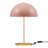 Ideal Pink/Satin Brass Metal Table Lamp - Ornate Home