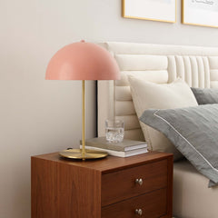 Ideal Pink/Satin Brass Metal Table Lamp - Ornate Home
