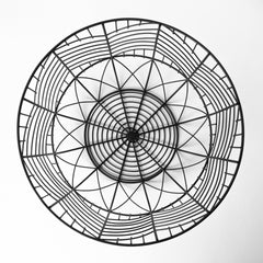 Idris Black Metal Geometric Mesh Bowls (Set of 2) - Ornate Home