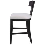 Idris Black Modern Wood Counter Stool - Ornate Home