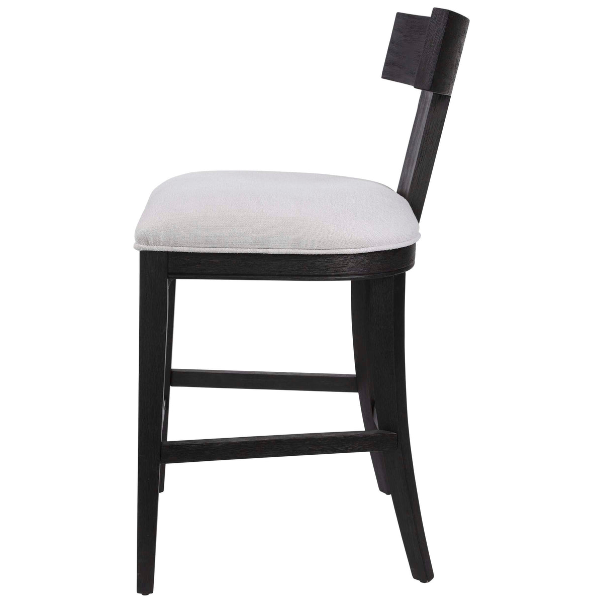 Idris Black Modern Wood Counter Stool - Ornate Home