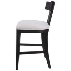 Idris Black Modern Wood Counter Stool - Ornate Home