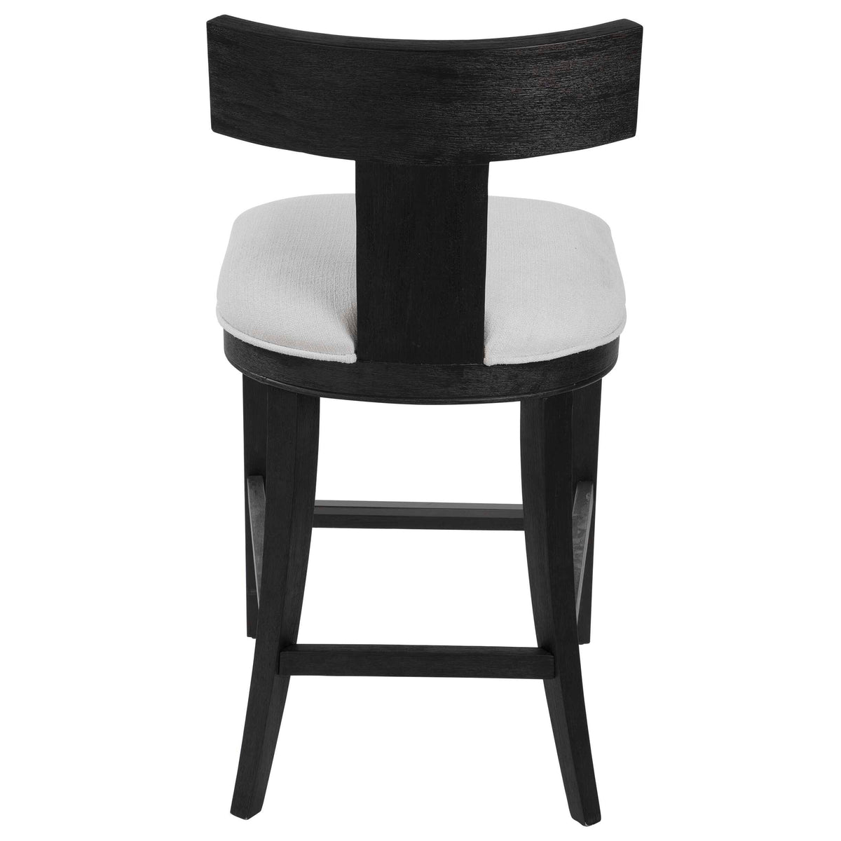 Idris Black Modern Wood Counter Stool - Ornate Home