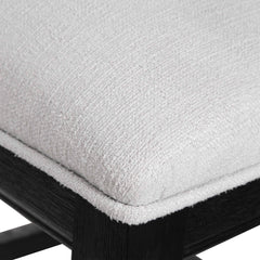 Idris Black Modern Wood Counter Stool - Ornate Home
