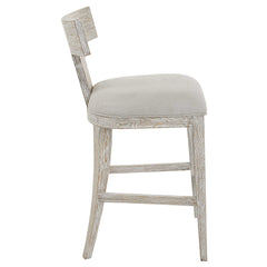 Idris White Counter Stool - Ornate Home