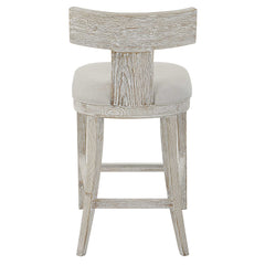 Idris White Counter Stool - Ornate Home