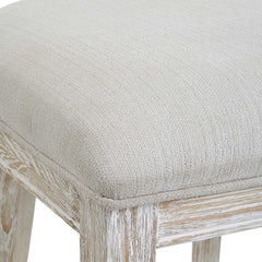 Idris White Counter Stool - Ornate Home