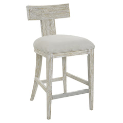 Idris White Counter Stool - Ornate Home