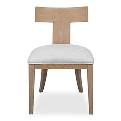 Idris Woodtone Natural Armless Chair - Ornate Home