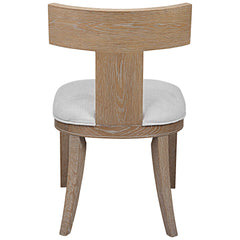 Idris Woodtone Natural Armless Chair - Ornate Home