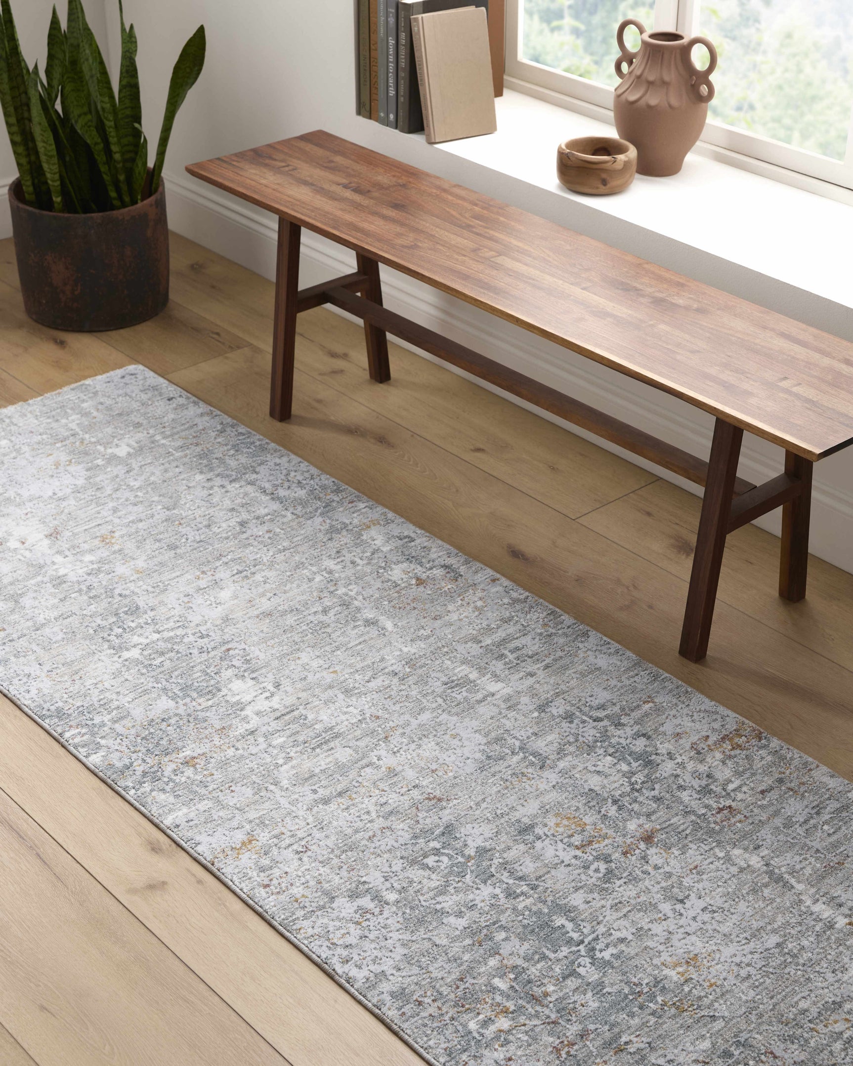 Ifama Textured Rug with Fringes - Ornate Home