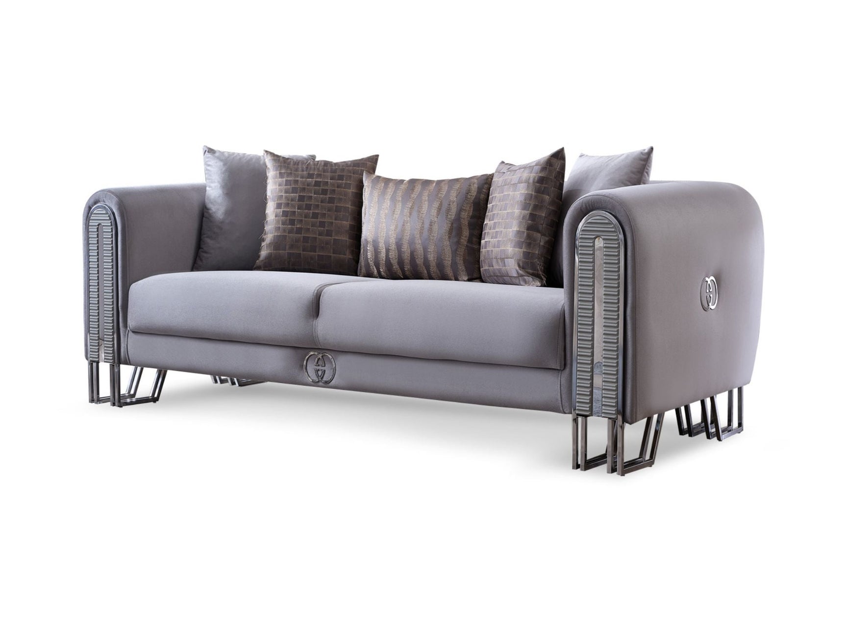 Kapadokya Grey Stationary Loveseat