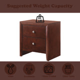 Ilana Brown Cherry Nightstand - Ornate Home