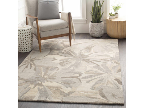 Ilfeld Athena Beige Floral Wool Rug - Ornate Home