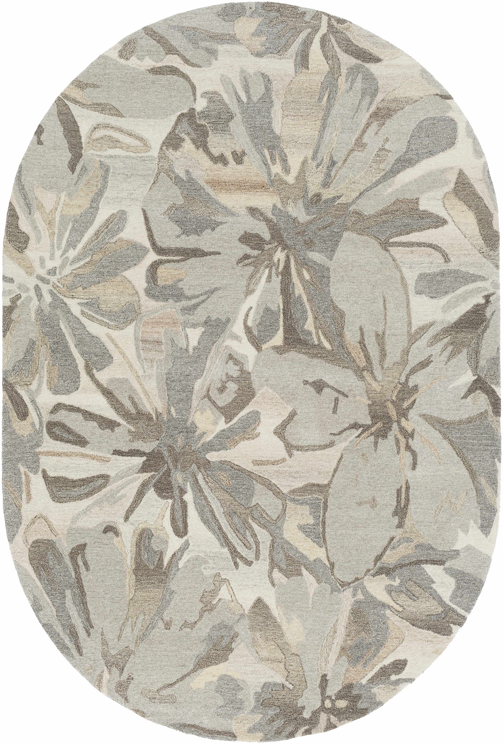 Ilfeld Athena Beige Floral Wool Rug - Ornate Home