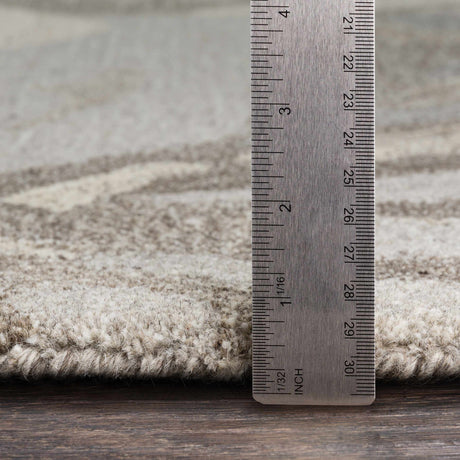 Ilfeld Athena Beige Floral Wool Rug - Ornate Home