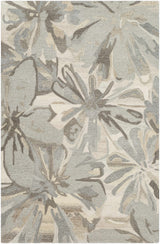 Ilfeld Athena Beige Floral Wool Rug - Ornate Home