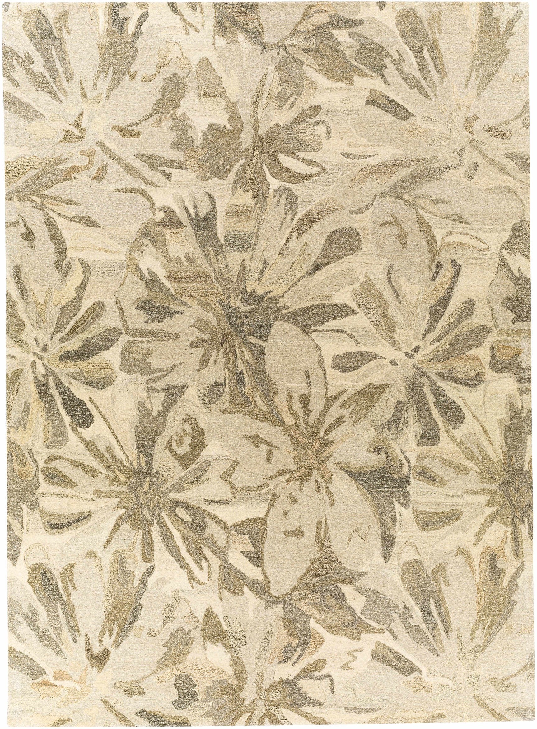 Ilfeld Athena Beige Floral Wool Rug - Ornate Home