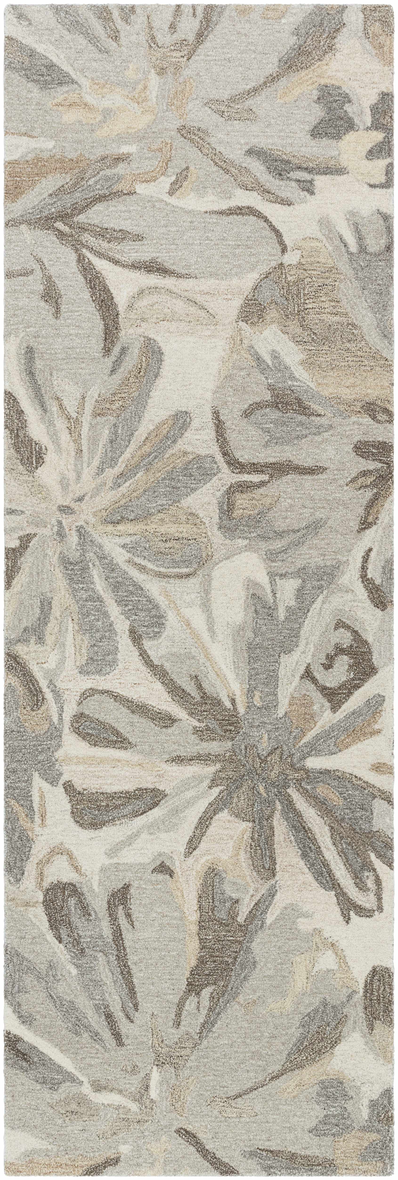 Ilfeld Athena Beige Floral Wool Rug - Ornate Home