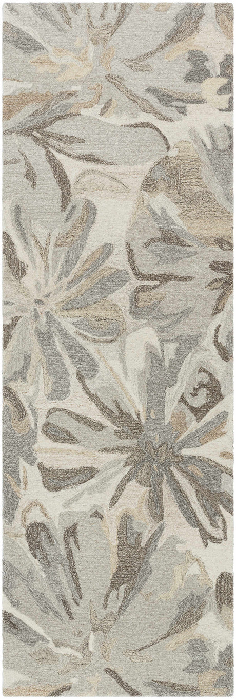Ilfeld Athena Beige Floral Wool Rug - Ornate Home