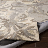 Ilfeld Athena Beige Floral Wool Rug - Ornate Home