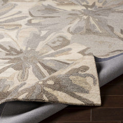 Ilfeld Athena Beige Floral Wool Rug - Ornate Home