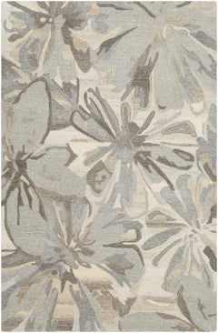 Ilfeld Athena Beige Floral Wool Rug - Ornate Home