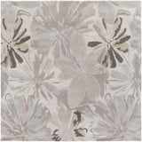 Ilfeld Athena Gray Floral Wool Rug - Ornate Home