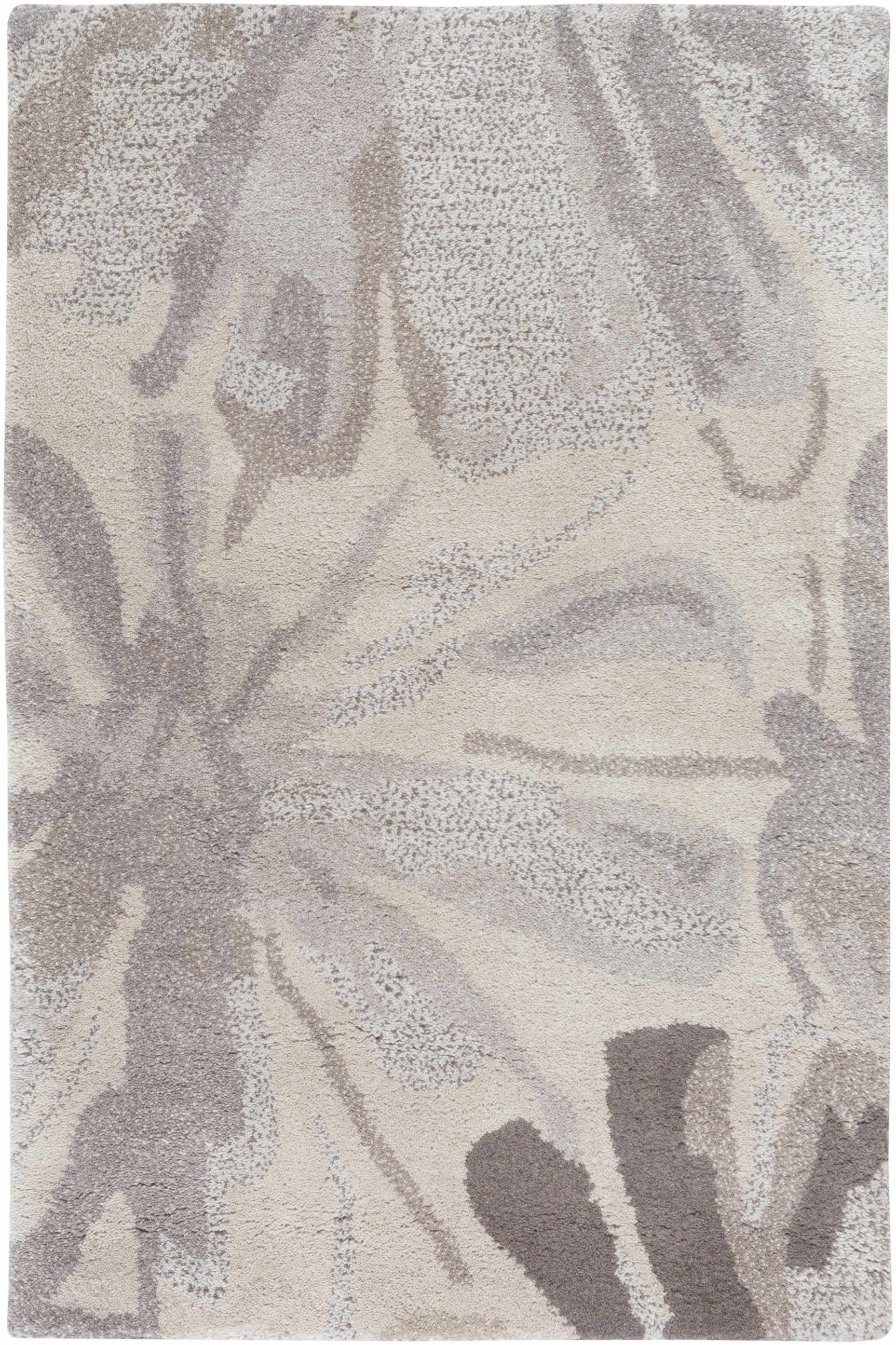 Ilfeld Athena Gray Floral Wool Rug - Ornate Home