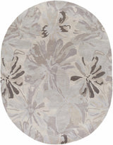 Ilfeld Athena Gray Floral Wool Rug - Ornate Home
